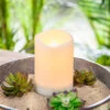 Solar Outdoor White Resin Candle 4 X 6 Inch - Heavy Weighted Base 2 Solar Outdoor White Resin Candle 4 X 6 Inch - Heavy Weighted Base -Solar Christmas Holiday Shop 44576 solar