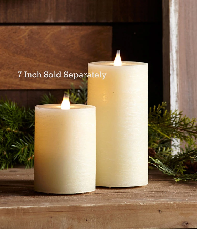 Simplux LED Designer Candle Ivory Flat Top - Moving Flame 3.5x5 3 Simplux LED Designer Candle Ivory Flat Top - Moving Flame 3.5x5