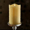 Moving Flame Simplux Ivory LED Drip Candle 5 Inch - Multi Timer - Remote Ready -Solar Christmas Holiday Shop 57481 main image large