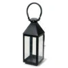 Tall 17 Inch Black Metal Candle Lantern -Solar Christmas Holiday Shop 6568 137 main