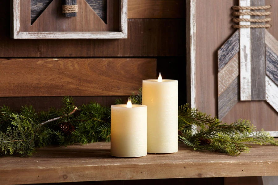 Simplux LED Designer Candle Ivory Flat Top - Moving Flame 3.5x5 4 Simplux LED Designer Candle Ivory Flat Top - Moving Flame 3.5x5 - Image 2