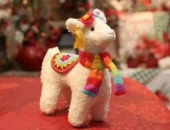 Plush Llama - Set Of 3 Assorted -Solar Christmas Holiday Shop 7 inch llama 2