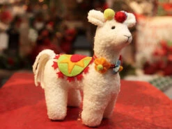 Plush Llama - Set Of 3 Assorted -Solar Christmas Holiday Shop 7 inch llama 3