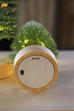 Lighted Bottle Brush Trees Battery Operated - Set Of 2 Green With Timer 10.75 Inch -Solar Christmas Holiday Shop 81443 lighted green bottle