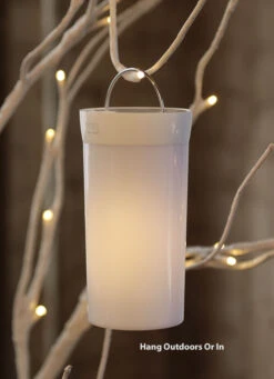 Warm White Fire Glow Module - 90 LEDS Rechargeable Fire Like Flame - Steady Light - Smooth Fade -Solar Christmas Holiday Shop 82853 hanging