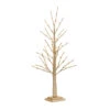 3 Foot Electric Gold Glitter LED Twig Tree - Warm White Lights -Solar Christmas Holiday Shop 84544 2