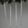 Mini LED Snowfall Tube Set 10 Tubes 8 Inches Long 120 Total White LED