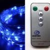 100 Foot Fairy Light Strand With 400 Blue LED Blubs - Remote Control -Solar Christmas Holiday Shop 93305 main