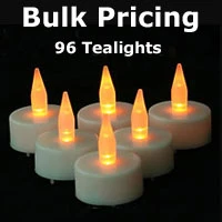 Bulk Tealights 96 Pcs With Batteries