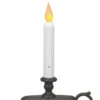 Dual Color Window Candle Amber / Warm White - Aged Bronze -Solar Christmas Holiday Shop FPC1325A