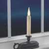 Warm White Window Candle - Aged Bronze Finish -Solar Christmas Holiday Shop FPC1625A window