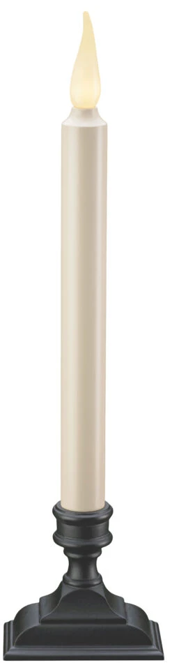 Affinity 12 Inch Taper Candle - 3D LED Flame Technology -Solar Christmas Holiday Shop FPC1650 with base