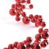 Red Christmas Ball Garland - 4 Feet 2 Red Christmas Ball Garland - 4 Feet -Solar Christmas Holiday Shop G3216179