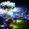 19.6 Foot Christmas Cluster Lights With 600 Multi Color LED Garland Green Wire Remote Control RAZ -Solar Christmas Holiday Shop G3737060 raz cluster lights multi 600