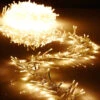 Christmas Cluster Lights With 300 Warm White LED 10 Foot - Clear Wire - Remote Control RAZ Imports -Solar Christmas Holiday Shop G3737063 cluster lights clear wire