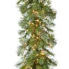 RAZ 9 Foot Pre Lit Garland With 600 Cluster Lights - Remote Control RAZ Imports -Solar Christmas Holiday Shop G3752023 raz pre lit garland