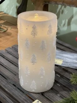 Pine Tree Aquaflame Fountain Candle - Remote Control Included