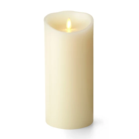 Luminara Ivory Candle Battery Operated 3.5 X 9 Timer - Remote Ready 3 Luminara Ivory Candle Battery Operated 3.5 X 9 Timer - Remote Ready