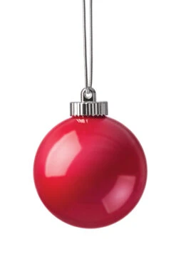 Illuminating Red Outdoor LED Pulsing 5"" Globe - Battery Powered Light Sensor