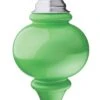 Illuminating Green Outdoor LED Pulsing 10" Finial - Battery Powered Light Sensor -Solar Christmas Holiday Shop WP665