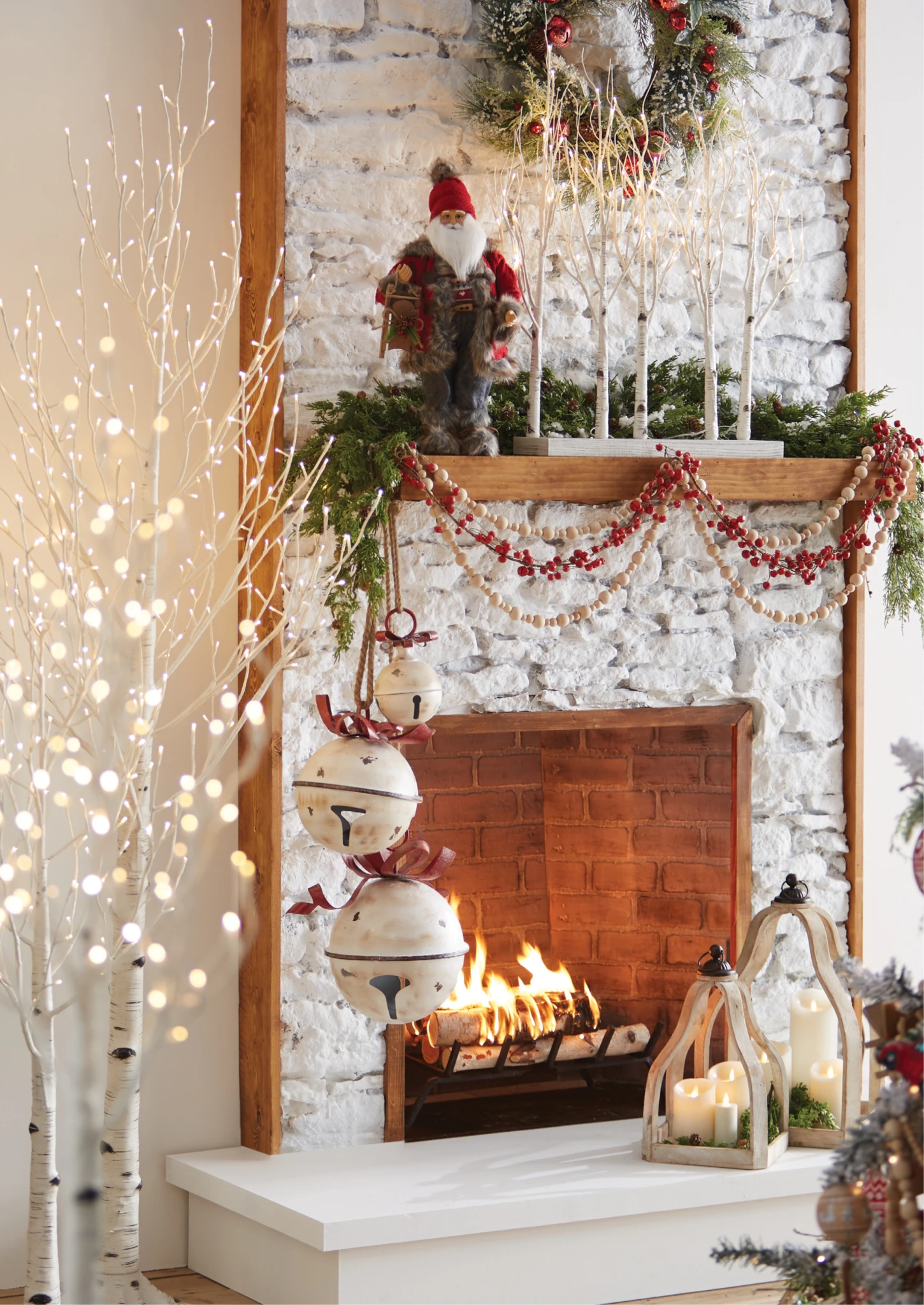 Nordic Santa Figurine With Sled - 19.5 Inch 4 Nordic Santa Figurine With Sled - 19.5 Inch - Image 2