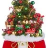 Santa's Little Helpers Santa Belt Bag With Lit Tree Battery Operated 32 Inch -Solar Christmas Holiday Shop belt20bag