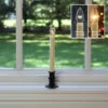 Ultra Bright Adjustable LED Cordless Window Candle Dual Sided Bulb - Timer - Matte Black Finish -Solar Christmas Holiday Shop black adjustable ivory taper 1