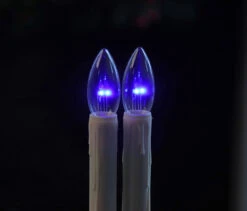 Set Of 2 Blue Dual-Glow Replacement Bulbs For Cordless Window Candles