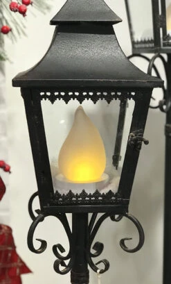 Large 6 Inch Candle Tip Flame Battery Operated Bulb -Solar Christmas Holiday Shop bulb in lantern