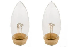 Set Of 2 Dual-Glow Replacement Bulbs For Cordless Window Candles - Ivory Taper 7 Set Of 2 Dual-Glow Replacement Bulbs For Cordless Window Candles - Ivory Taper -Solar Christmas Holiday Shop bulb ivory streetside 1