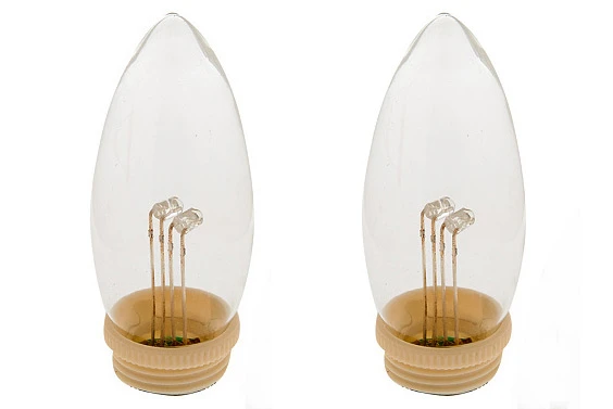 Set Of 2 Dual-Glow Replacement Bulbs For Cordless Window Candles - Ivory Taper 5 Set Of 2 Dual-Glow Replacement Bulbs For Cordless Window Candles - Ivory Taper - Image 3