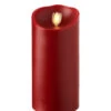 Moving Flame Red Candle Battery Operated 3.5 X 7 Timer - Remote Ready -Solar Christmas Holiday Shop burgundy 7 inch moving flame
