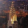 New York Chrysler Building Lighted Canvas Art - 19.5 X 19.5 -Solar Christmas Holiday Shop chrysler building main