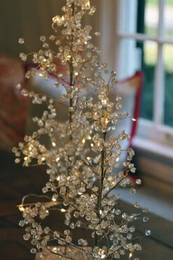 16 Inch Lighted Jeweled Acrylic Tree - 20 Lights -Solar Christmas Holiday Shop cry tree lit 2 2