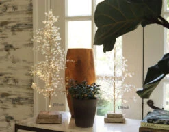 24 Inch Lighted Jeweled Acrylic Tree - 30 Lights -Solar Christmas Holiday Shop crystal trees lighted 2 siz 2