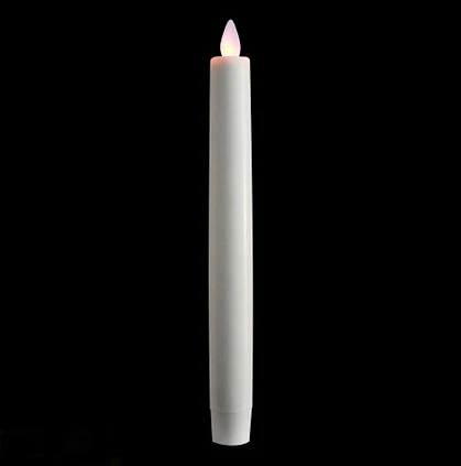 Matchless Moving Flame Taper Candle 8 Inch Ivory - Remote Ready 4 Matchless Moving Flame Taper Candle 8 Inch Ivory - Remote Ready - Image 2