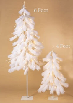 6 Foot Lighted White LED Tree - 270 Warm White Lights - NEW 2023 (Copy) -Solar Christmas Holiday Shop downsweep trees