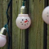 Electric Snowman String Light - 10 Count -Solar Christmas Holiday Shop electric snowman string lights