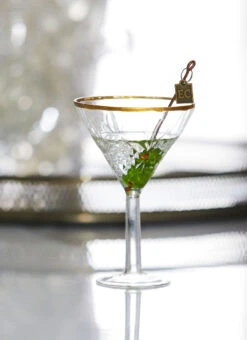 Elegant Martini Ornament By Eric Cortina - NEW 2023