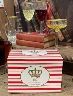 Elegant Wine Ornaments Set Of 2 - By Eric Cortina - NEW 2023 -Solar Christmas Holiday Shop eric cortina box 2