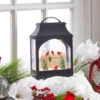 11 Inch Cardinals On A Fence Lighted Water Lantern With Swirling Glitter - USB Cord Included
