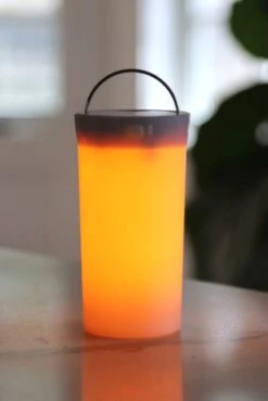 Fire Glow Light - Rechargeable Fire-Like Flame -Solar Christmas Holiday Shop fire glow handle 1