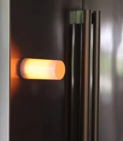 Rechargeable Lantern With Fire Glow Light Unit 12 Inch Coral Enamel -Solar Christmas Holiday Shop fire glow magnetic base 2