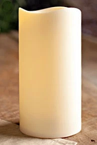 Outdoor Battery Operated Candle 4.5 X 9 With Timer - Batteries Included