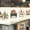 Gnome Design Canisters Metal With Wood Lids Set Of 4 Assorted -Solar Christmas Holiday Shop gnome canisters 4