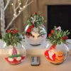 Remote Control 6.5 Inch Christmas Gnome Tealight Ornaments - Set Of 3 Assorted - Remote Included -Solar Christmas Holiday Shop gnome orn set