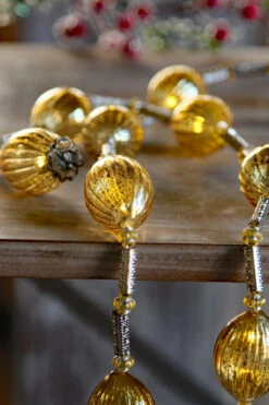 Battery Operated Twinkling Gold Mercury Glass LED String Lights 7 Battery Operated Twinkling Gold Mercury Glass LED String Lights -Solar Christmas Holiday Shop gold mercury string lights d