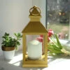 Harvest Candle Lantern - 9.5 Inch With 8 Hour Timer