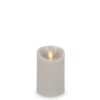Luminara Gray 3 X 4 Pillar - Remote Ready -Solar Christmas Holiday Shop gray main luminara 4 inch