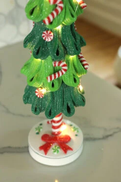 Solar Christmas Holiday Shop -Solar Christmas Holiday Shop green claydough trees botto